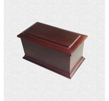 Wood Painted Adult Cremation Urn,ashes Box Coffin Wooden Wholesale High-quality Solid Casket Human Adult Urn Pet Caskets & Urns