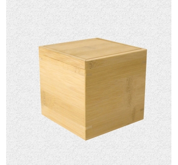 Bamboo and wood sliding cover pet souvenir storage box